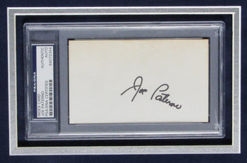 Joe Paterno Penn State Signed 3X5 Index Card W/