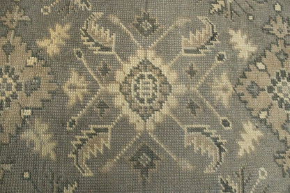 Handmade Muted Brownish Floral Transitional