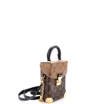 Louis Vuitton Camera Box Nm Handbag Studded Reverse Monogram Canvas