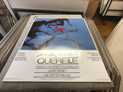 Andy Warhol Querelle Blue " Poster Pop Art Blue, Red Movies