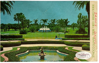 Sammy Davis Jr Autographed Golf Club Scorecard (Jsa)