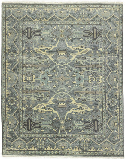 Large Oushak Wool Oriental Rug Muted Floral