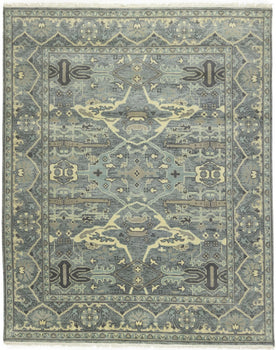 Large Oushak Wool Oriental Rug Muted Floral