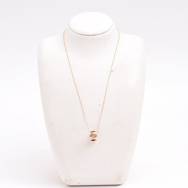 Tiffany & Co. Atlas X Open Pendant Necklace Pink Gold 750Pg