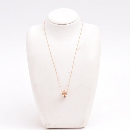 Tiffany & Co. Atlas X Open Pendant Necklace Pink Gold 750Pg