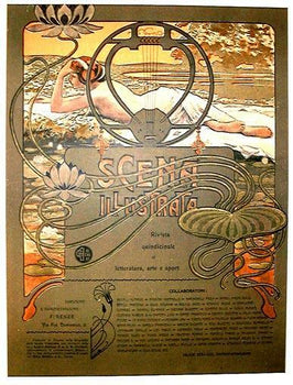 Scena Illustrata Arts Literature Music Cover By Giuseppe Anichini 1900