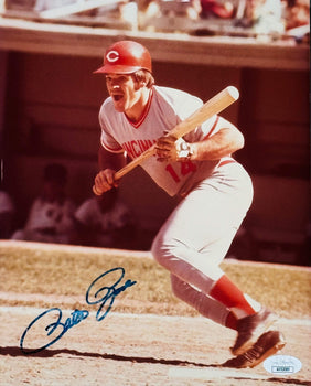 Pete Rose Autographed 8X10 Baseball Photo (Jsa)
