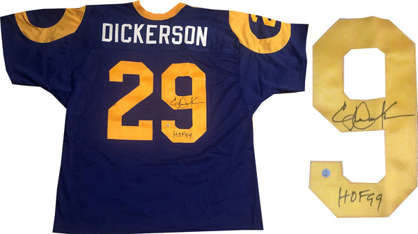 Eric Dickerson "Hof 99" Autographed Los Angeles