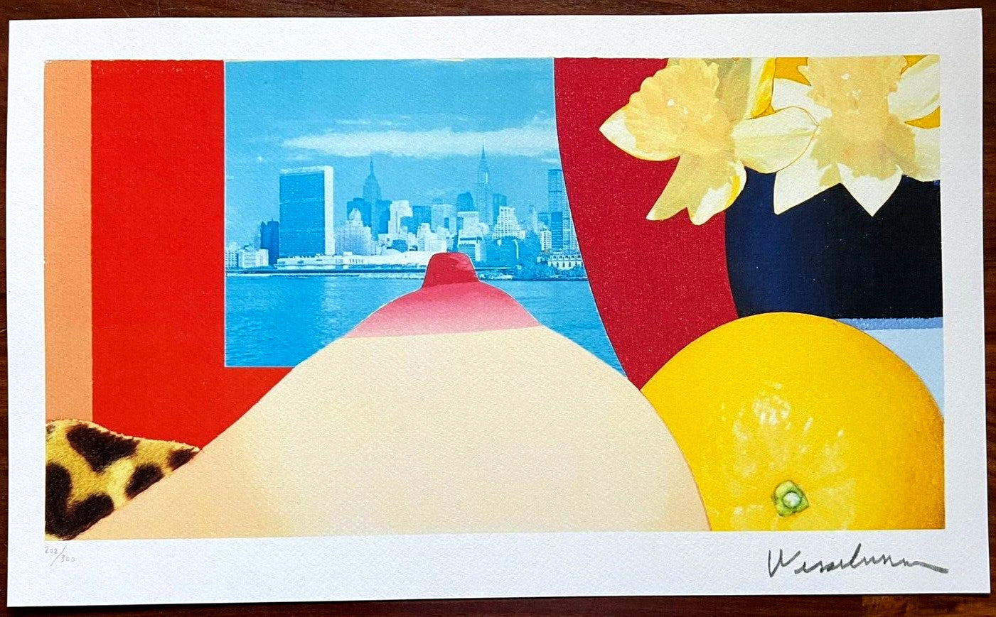 Tom Wesselmann Lithograph Handmade Coa Signed Op Numbered By Hand
