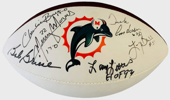 1972 Dolphins Greats Autographed Wilson Football