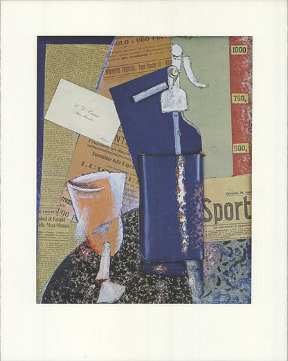 Carlo Carra Sifone Di Seltz " Offset Lithograph Cubism