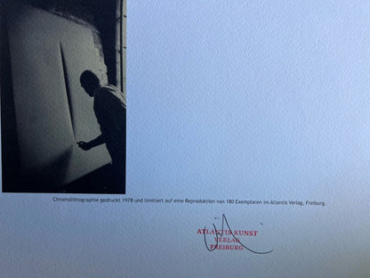 Lucio Fontana Lithograph Coa Signed With Pen Numbered 180