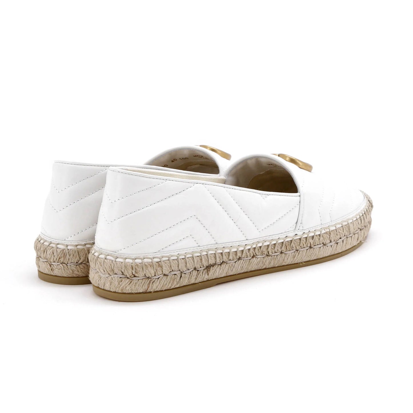 Gucci Women'S Gg Marmont Espadrilles Matelasse Leather