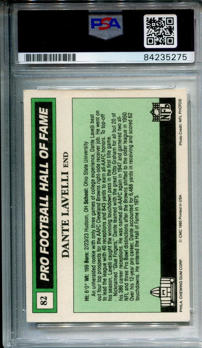 Dante Lavelli 1990 Autographed Swell Football Card (Psa)
