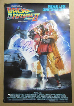 Michael J Fox/Christopher Lloyd Signed 27X40