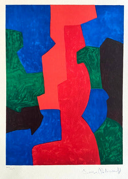 Serge Poliakoff Lithograph Moma Coa Signed Op Numbered In Pencil Rare