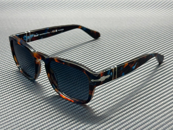 PERSOL PO3386S 1232S3 Tortoise Brown Pearl Blue Polarized Men's 56 mm Sunglasses