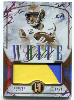 Cooper Kupp 2020 Panini Gold Standard White Gold Patch Wg-Ckp Card /50