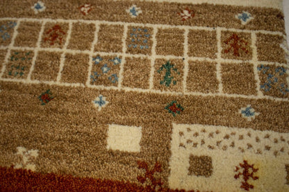 ft Handmade Striped Modern Indo-Gabbeh Wool Oriental Rug Home Decor Carpet 4X6