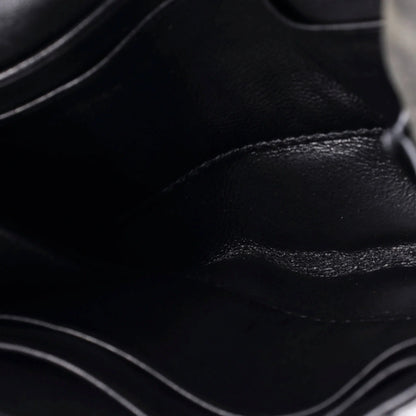 Saint Laurent Vicky Flap Wallet Vertical Quilted Leather Compact