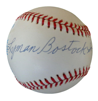 Lyman Bostock Sr Autographed Onl Baseball Negro League Black Barons Jsa 179838