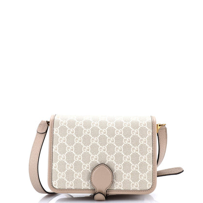 Gucci Interlocking G Patch Messenger Bag Gg Coated Canvas Mini