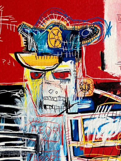Jean-Michel Basquiat Lithograph Coa Signed Numbered By Hand 180