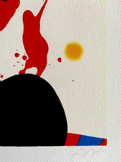 Joan Mir Lithograph Coa Signed Op Numbered In Pencil