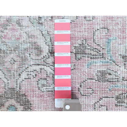 6'4"X9'6" Red Natural Wool Bohemian Farsian Tebraz Medallion Design Rug