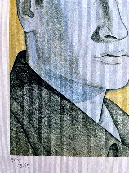 Lucian Freud Lithograph Coa Signature And Stamp 180 Ex (Francis Bacon)
