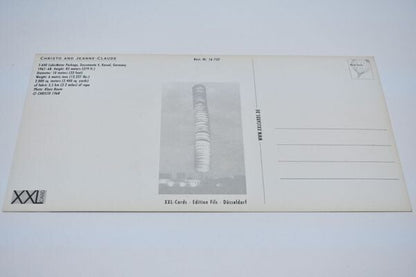 Christo Signed Postcard 23 X 12 Cm (9 X 4.7