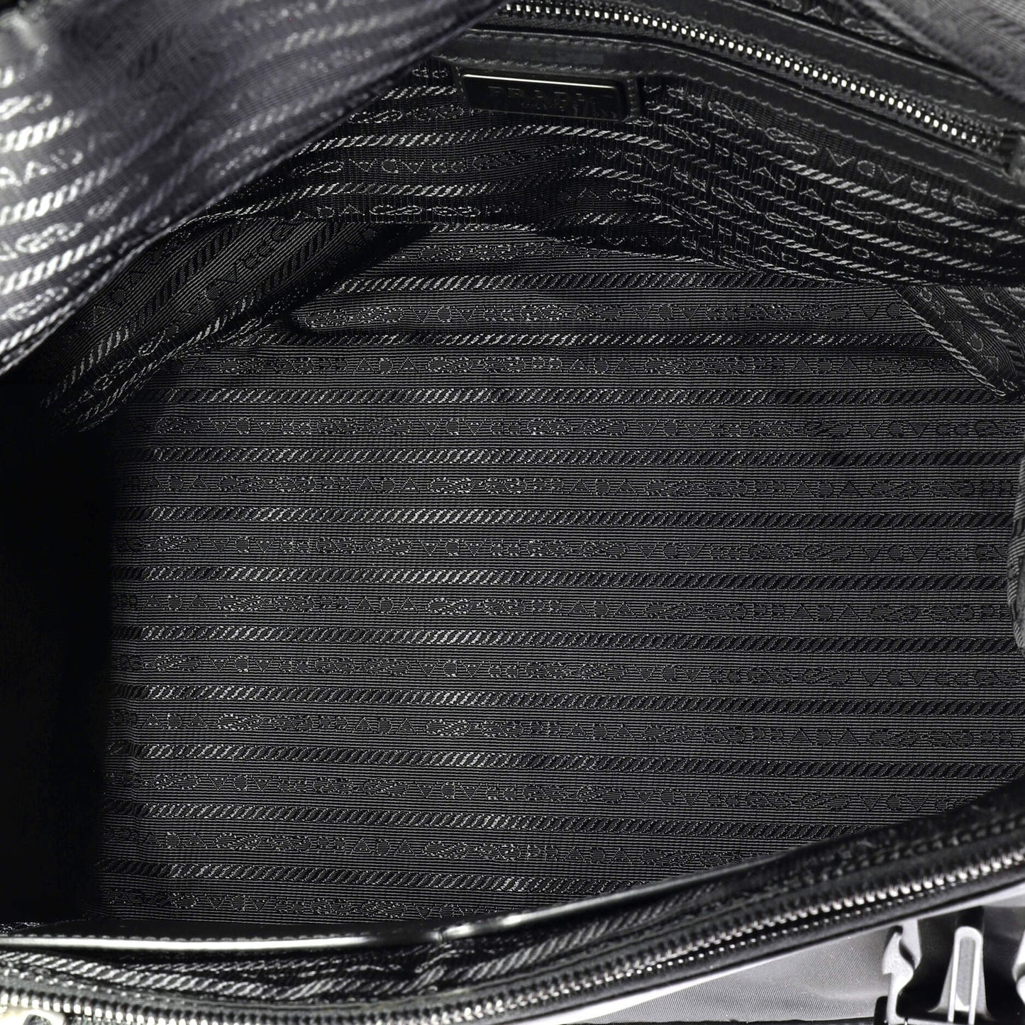 Prada Double Buckle Flap Messenger Bag Tessuto Large