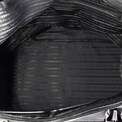 Prada Double Buckle Flap Messenger Bag Tessuto Large