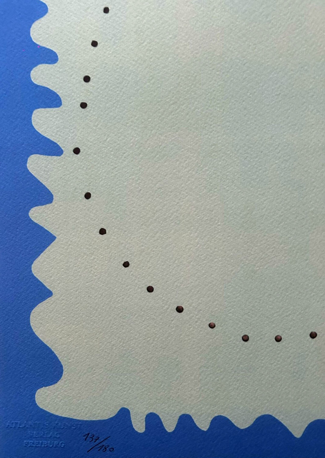 Lucio Fontana Lithograph 1978 Coa Signed In Pen