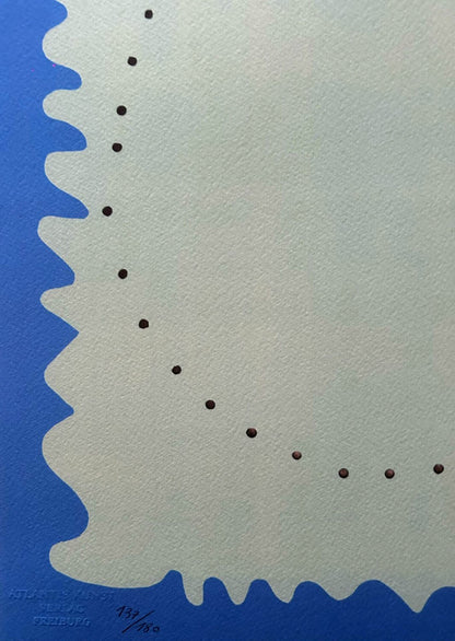 Lucio Fontana Lithograph 1978 Coa Signed In Pen