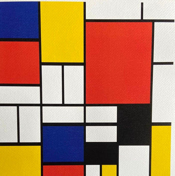 Piet Mondrian Lithograph Coa Signed Stamped