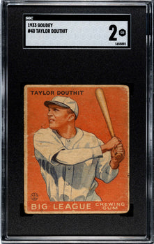 Taylor Douthit 1933 Goudey #40 Sgc 2