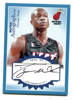 Dwyane Wade Fleer Skybox Autographics #Adw2 /200