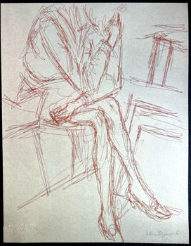 Alberto Giacometti Lithograph ( Coa Signed In Pen) Numbered By Hand