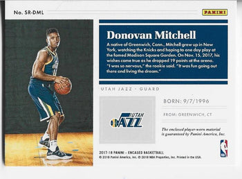 Donovan Mitchell 2017 Encased Jersey Card 19/99