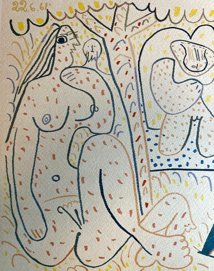Pablo Picasso (Lithograph Signed Coa) Numbered In Pencil Limited