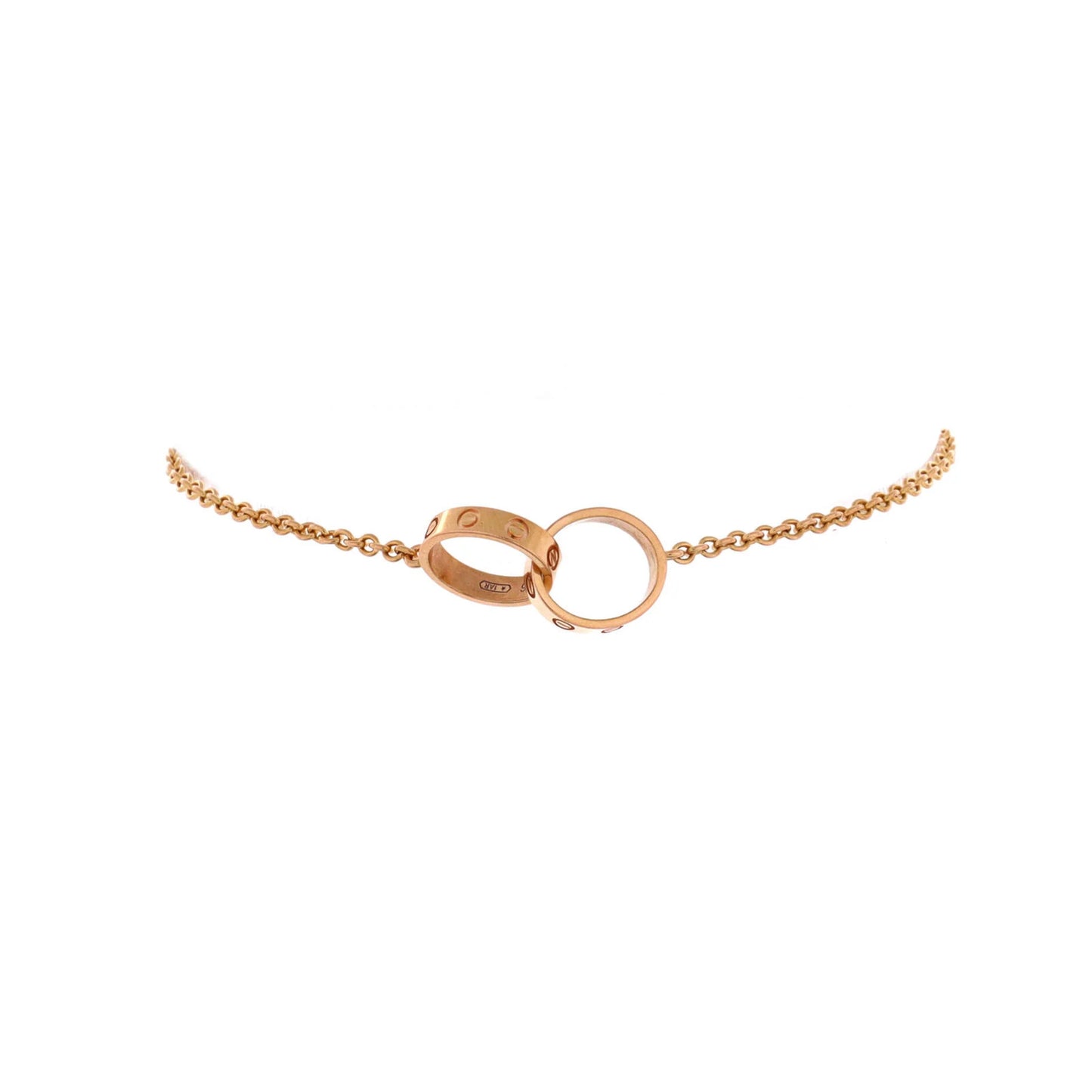 Cartier Love Interlocking Bracelet 18K Rose Gold