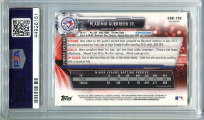 Vladimir Guerrero Jr. 2017 Bowman Draft Refractor #Bdc150 (Psa 10) Card