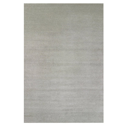 11'10"x18' Oxford Gray 100% Undyed Wool Grass Hand Knotted Oversized Rug