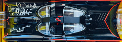 Adam West & Burt Ward Autographed Batman&Robin 1:18 Scale Hot Wheels Batmobile (