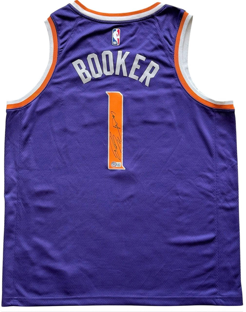 Devin Booker Autographed Phoenix Swingman Nike Jersey (Beckett)