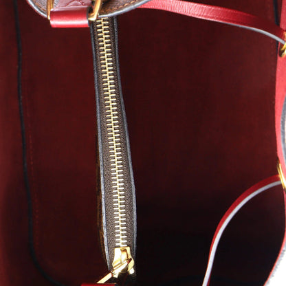 Louis Vuitton Neonoe Handbag Damier With Leather Mm