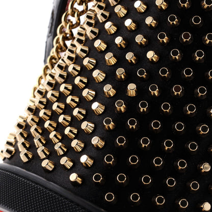 Christian Louboutin Marie Jane Bucket Bag Studded Satin And Leather