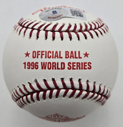 Jorge Posada Autographed 1996 World Series Baseball Ny Yankees Beckett 176932