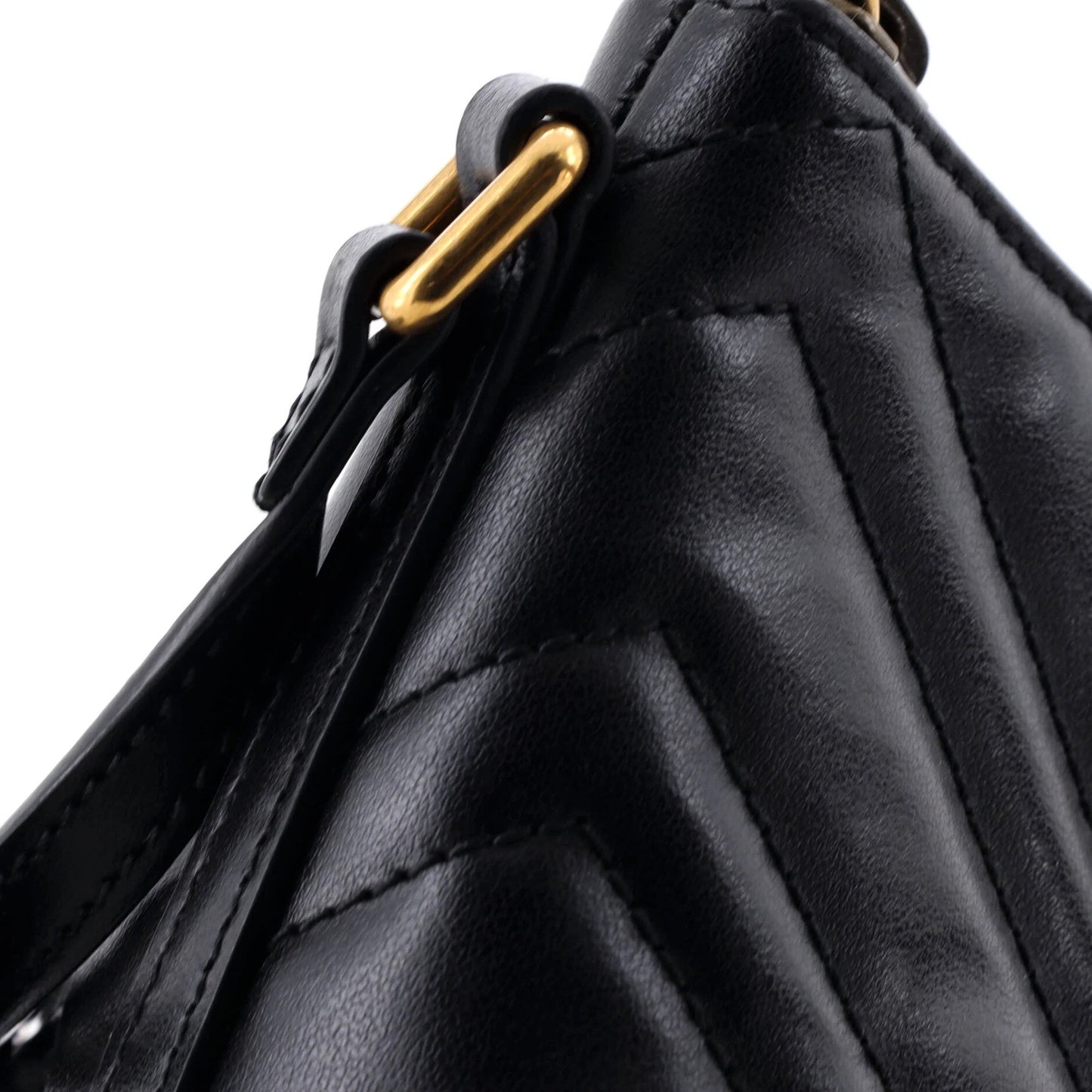 Gucci Gg Marmont Pochette Shoulder Bag Matelasse Leather Small